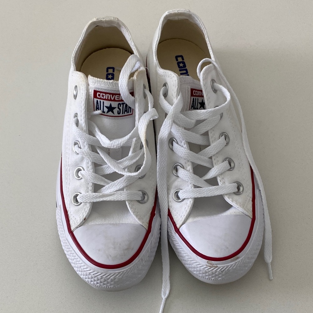 Converse White and Red Sneakers